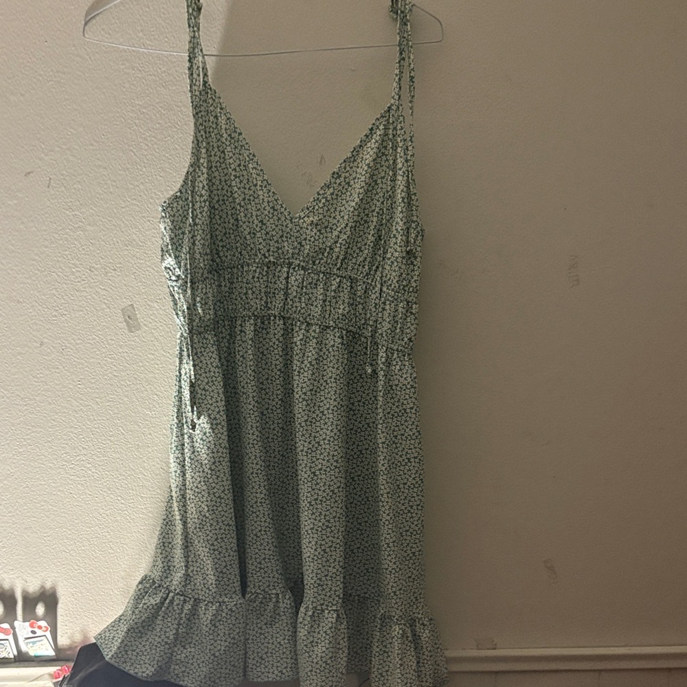 Altar'd State Green Floral Dress